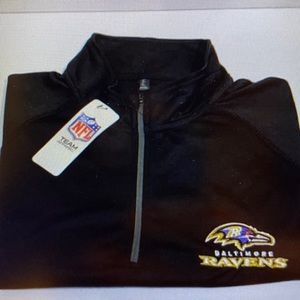 Brand New - NFL team apparel ravens quarter zip pull over